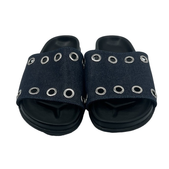 Blue Grommet Slide Sandals Size 6 Women’s - Picture 3 of 8